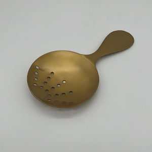 
            
                Load image into Gallery viewer, Brass Cocktail Strainer
            
        